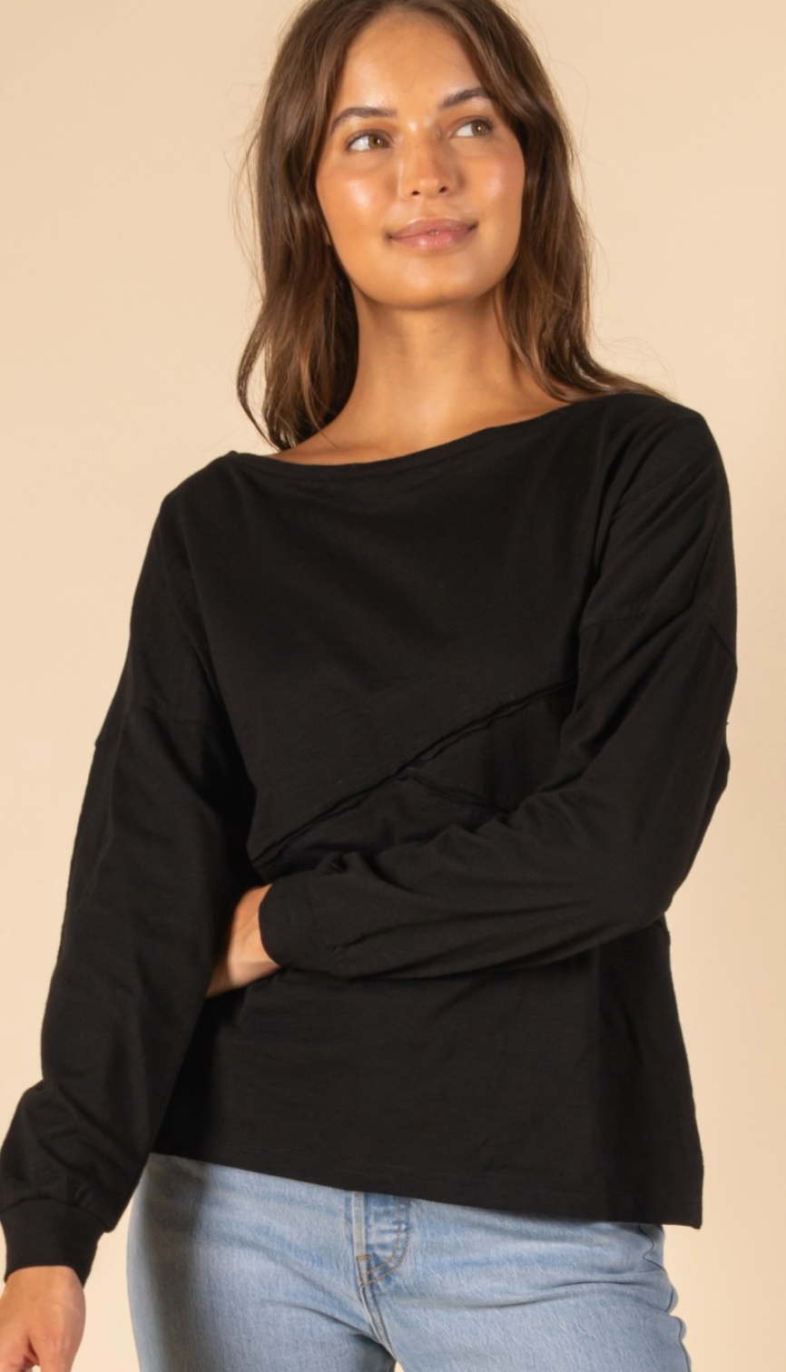 Not Just Your Basic Top- Black