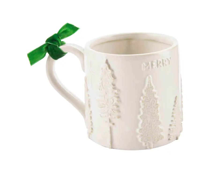 White Merry Mug