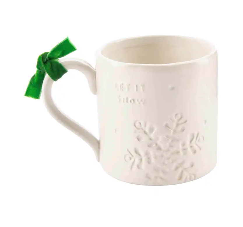 White Snow Flake Mug