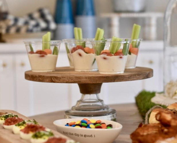 Wood & Glass Cake Stand