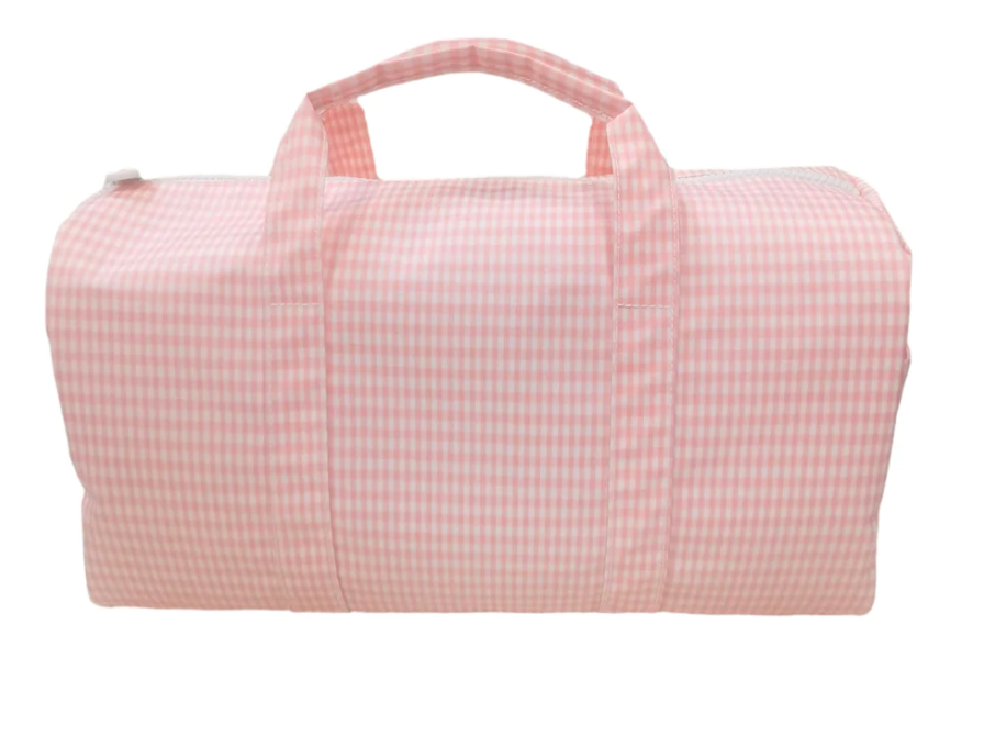 Pink Gingham Weekender