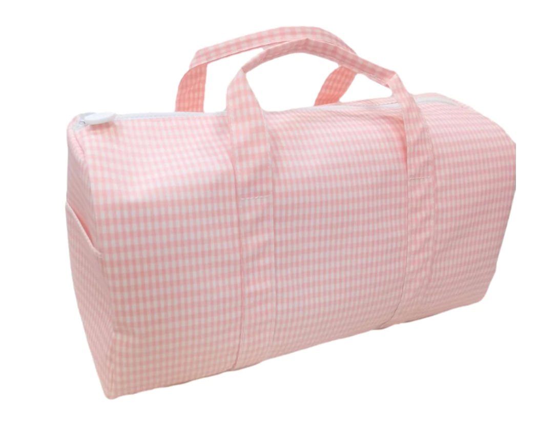 Pink Gingham Weekender