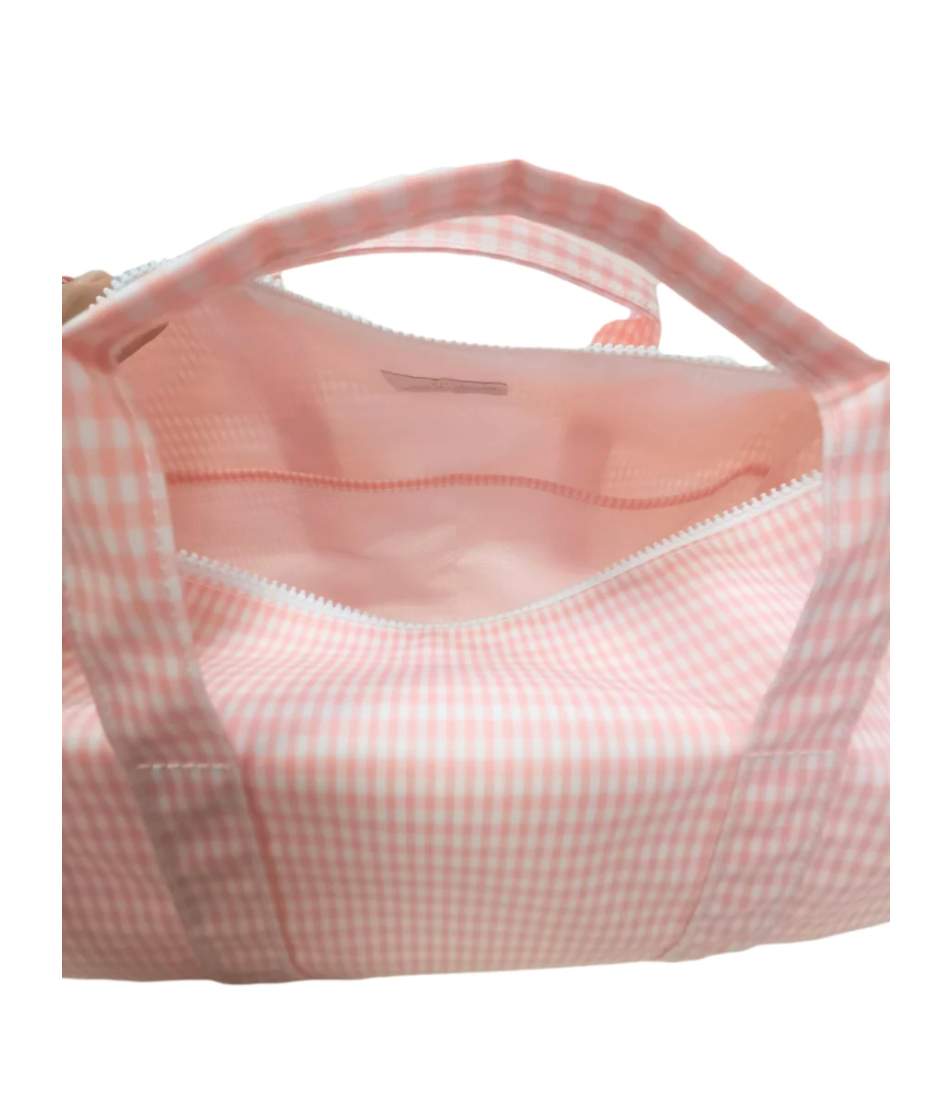 Pink Gingham Weekender