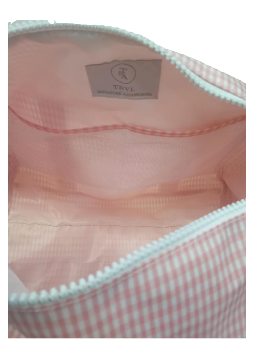 Pink Gingham Weekender