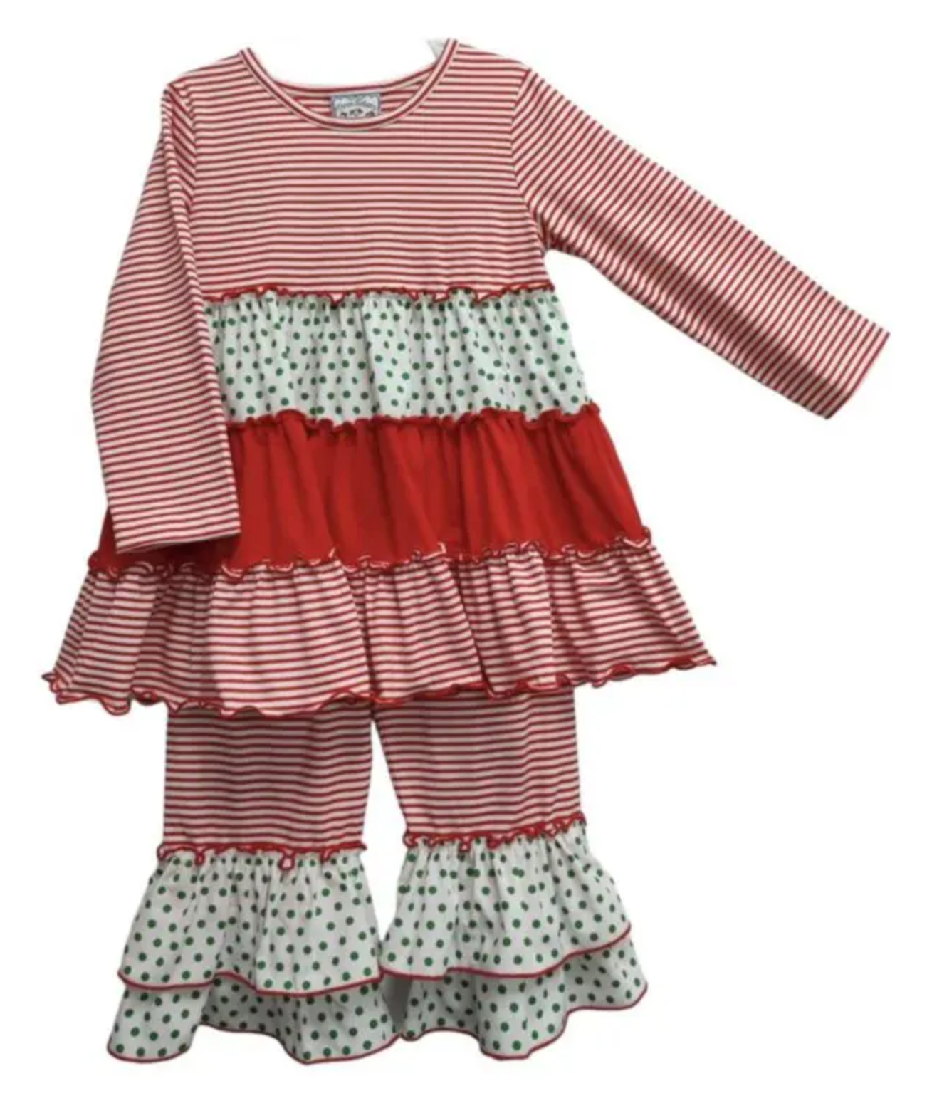 Merry and Bright Ruffle Pant Set