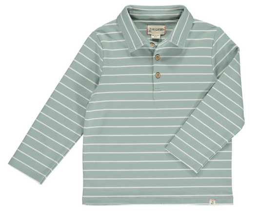Sage and White Midway Polo