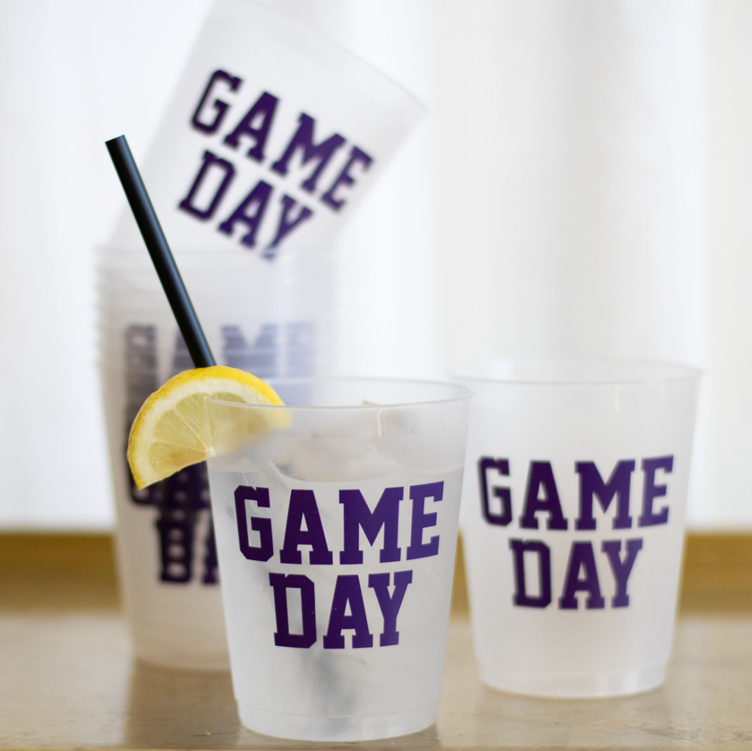 Gameday Party Cups - Purple