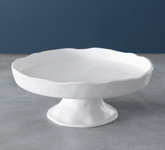 VIDA Nube Pedestal Cake plate -white