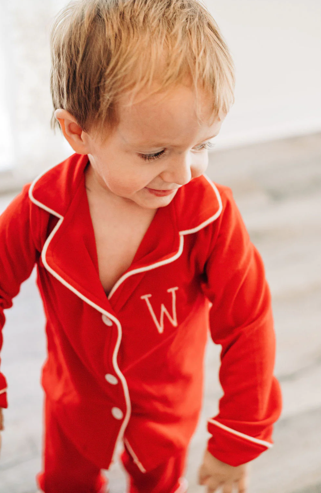 Solid Red Family Pajama Set