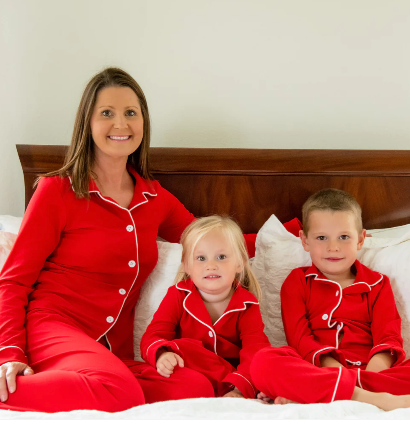 Solid Red Family Pajama Set