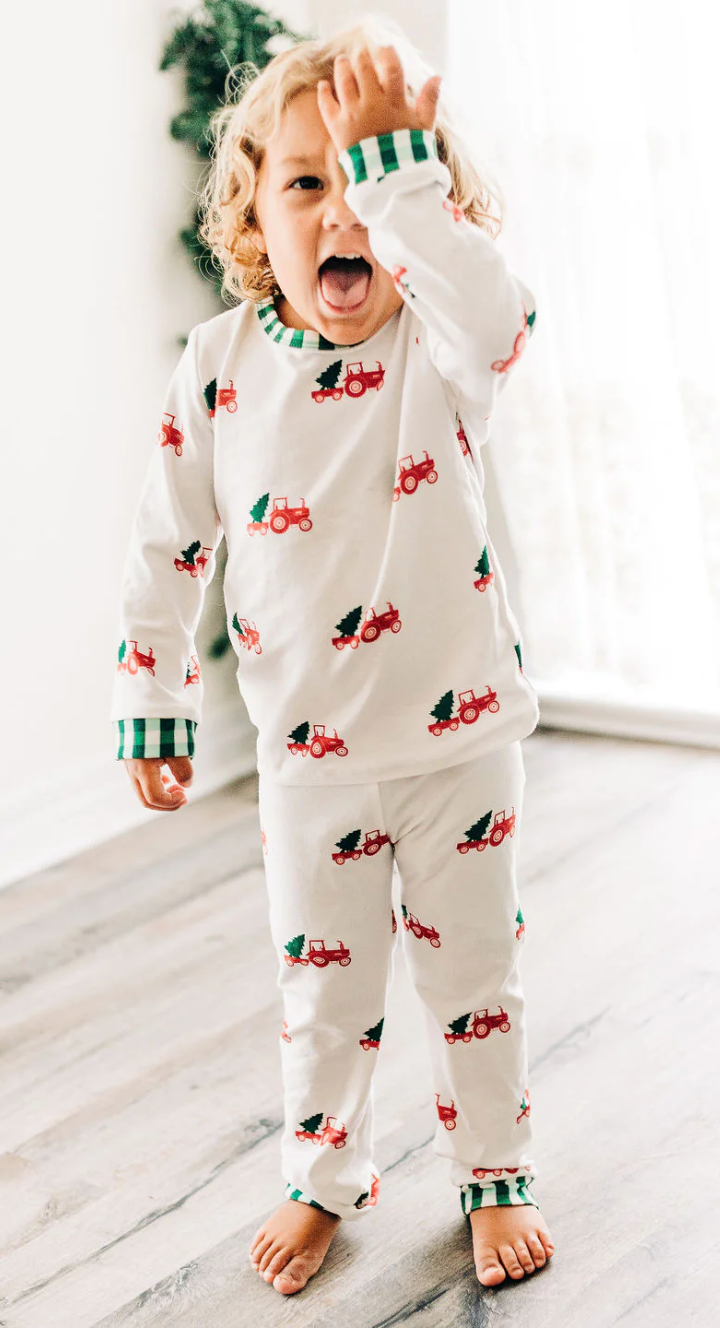 Christmas Tractor Pajamas