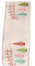 Pink FaLaLa Embroidered Ribbon