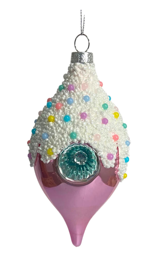 Candy Sprinkle Finial Ornament 5.5"