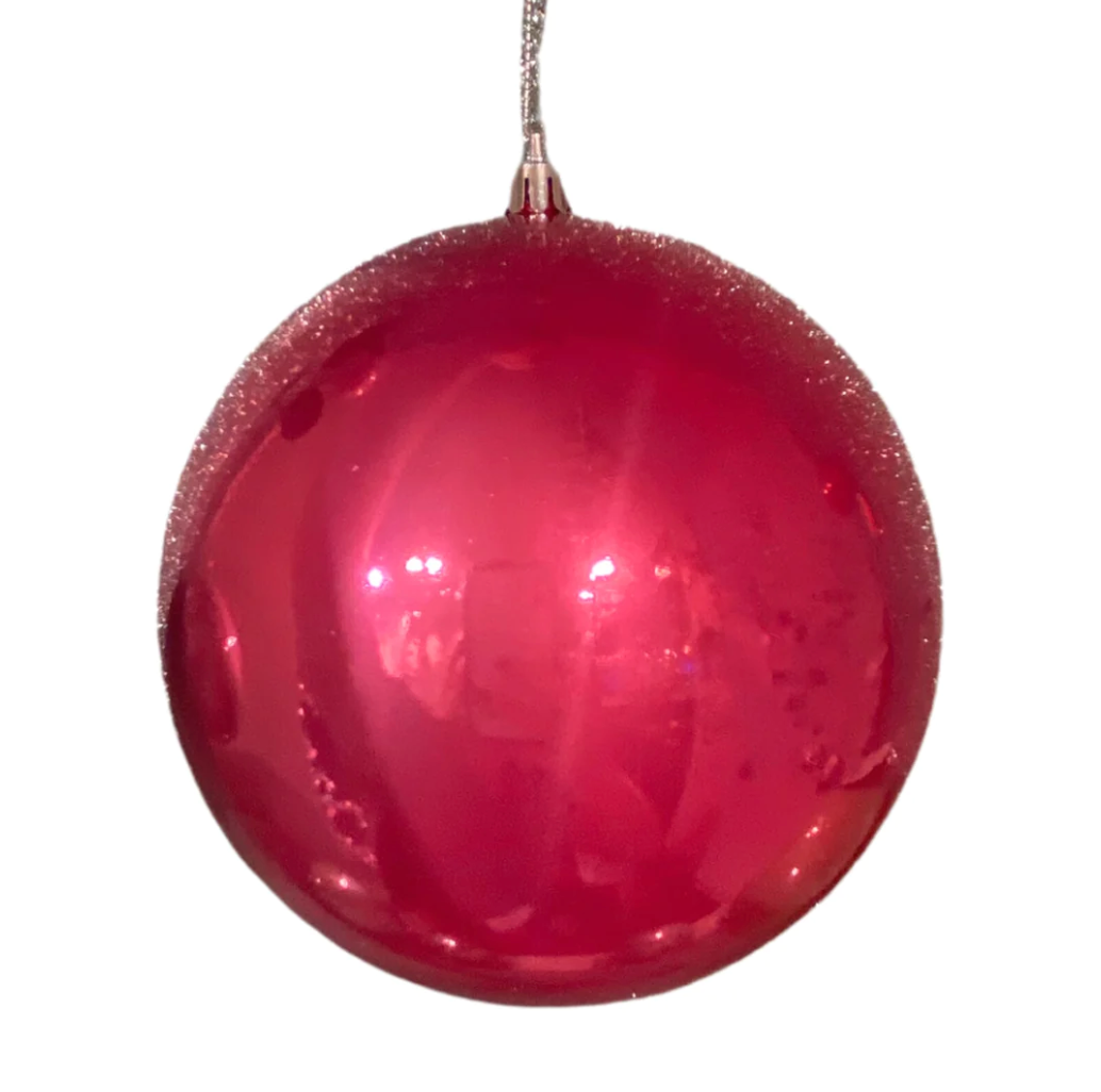 Candy Apple Finish Ball Ornament Dark Pink