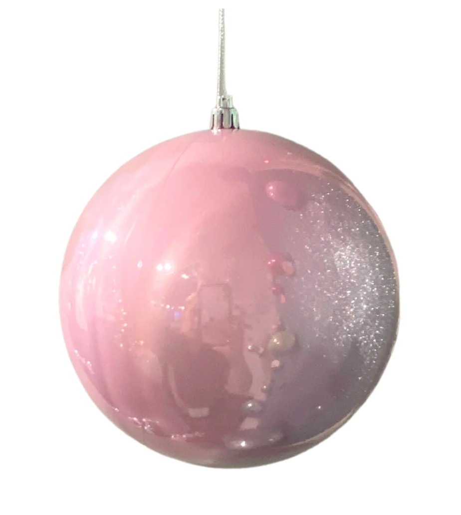 Candy Apple Finish Ball Ornament- Pink