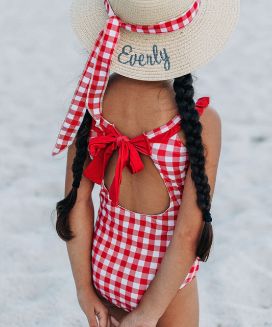 Red Bow Back Swimsuit