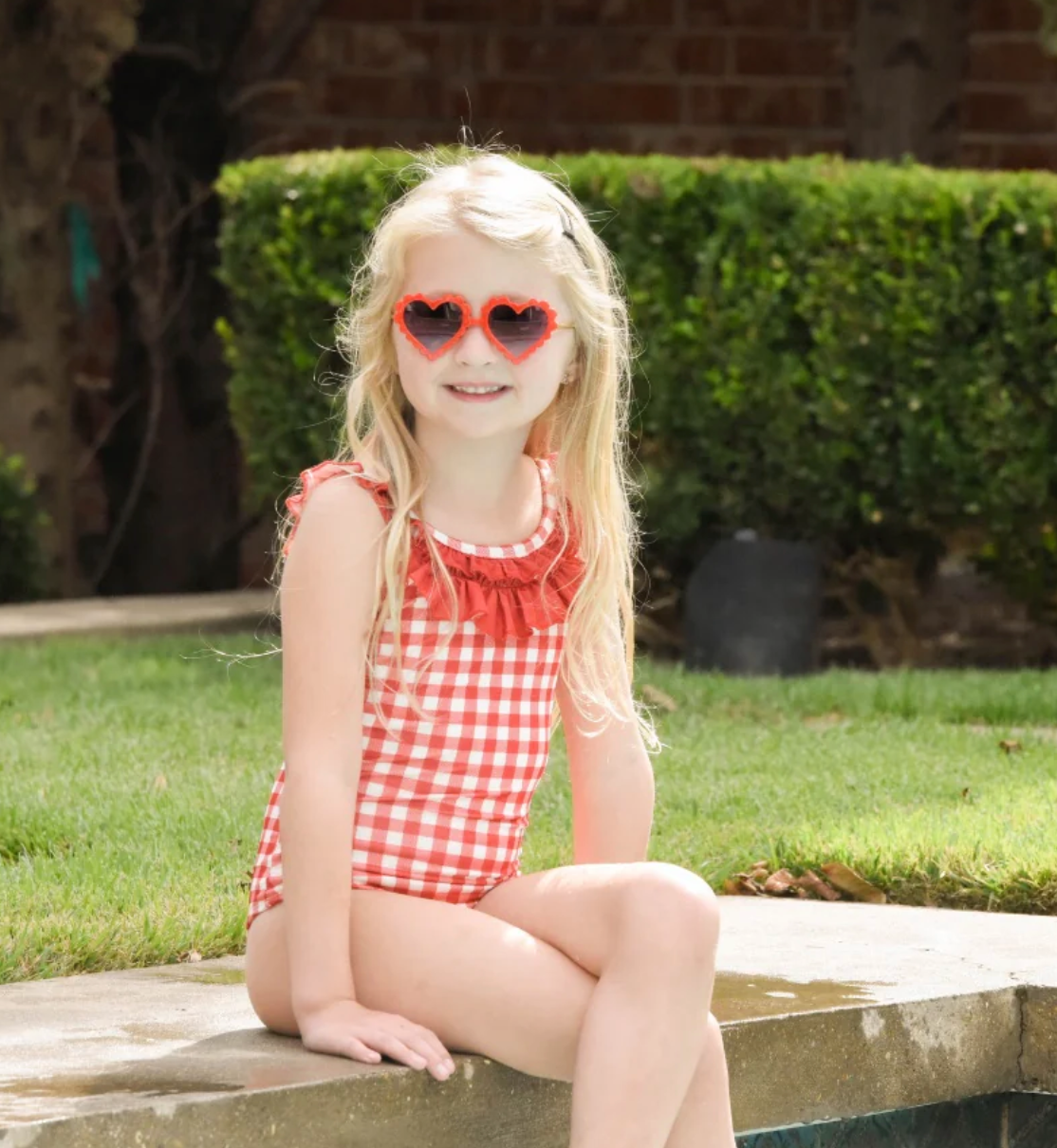 Red Bow Back Swimsuit