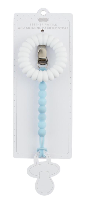 White Pacy Strap & Teether Set