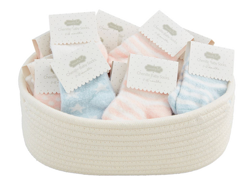 Baby Chenille Socks -Blue