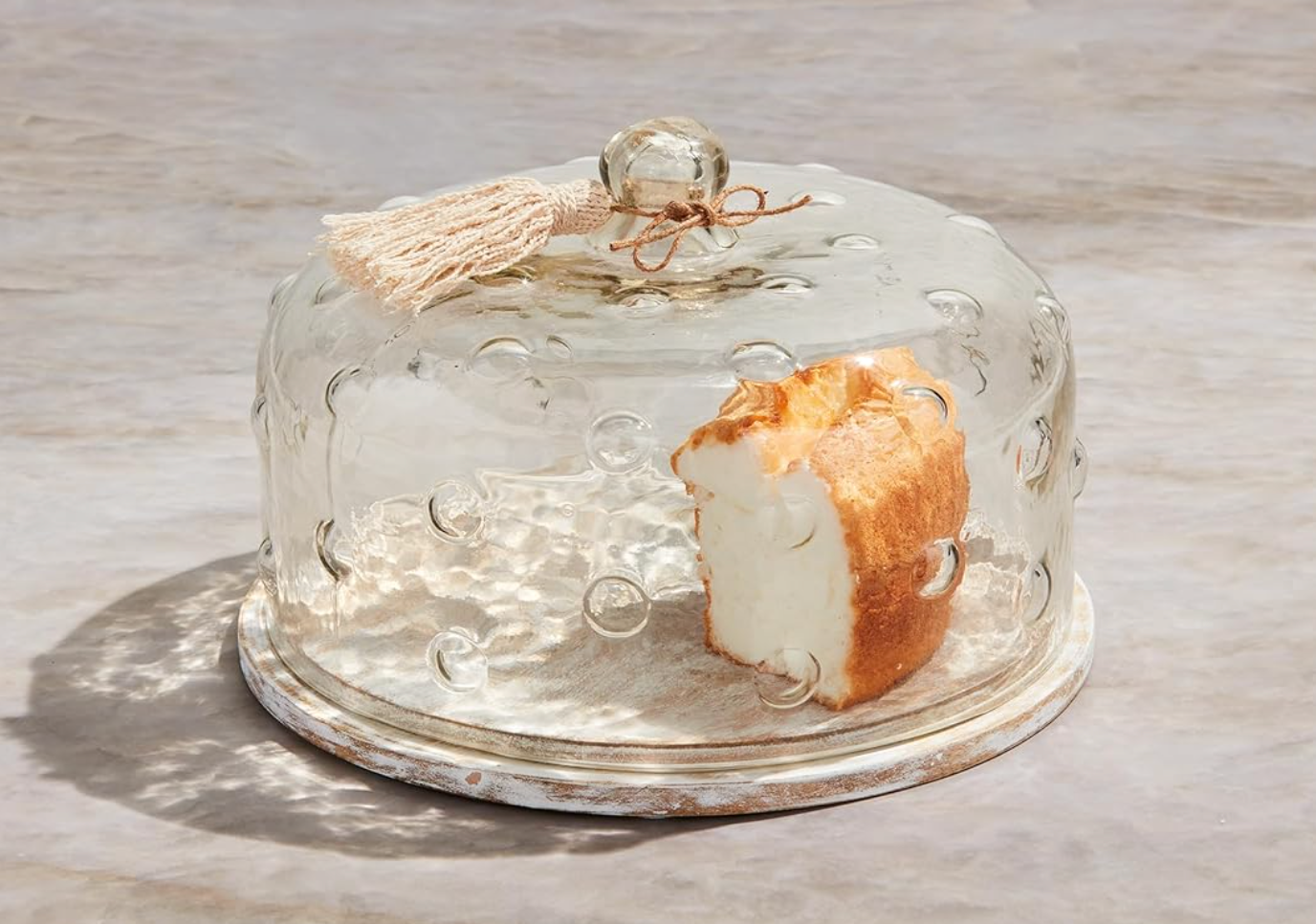 Hobnail Glass Cake Dome