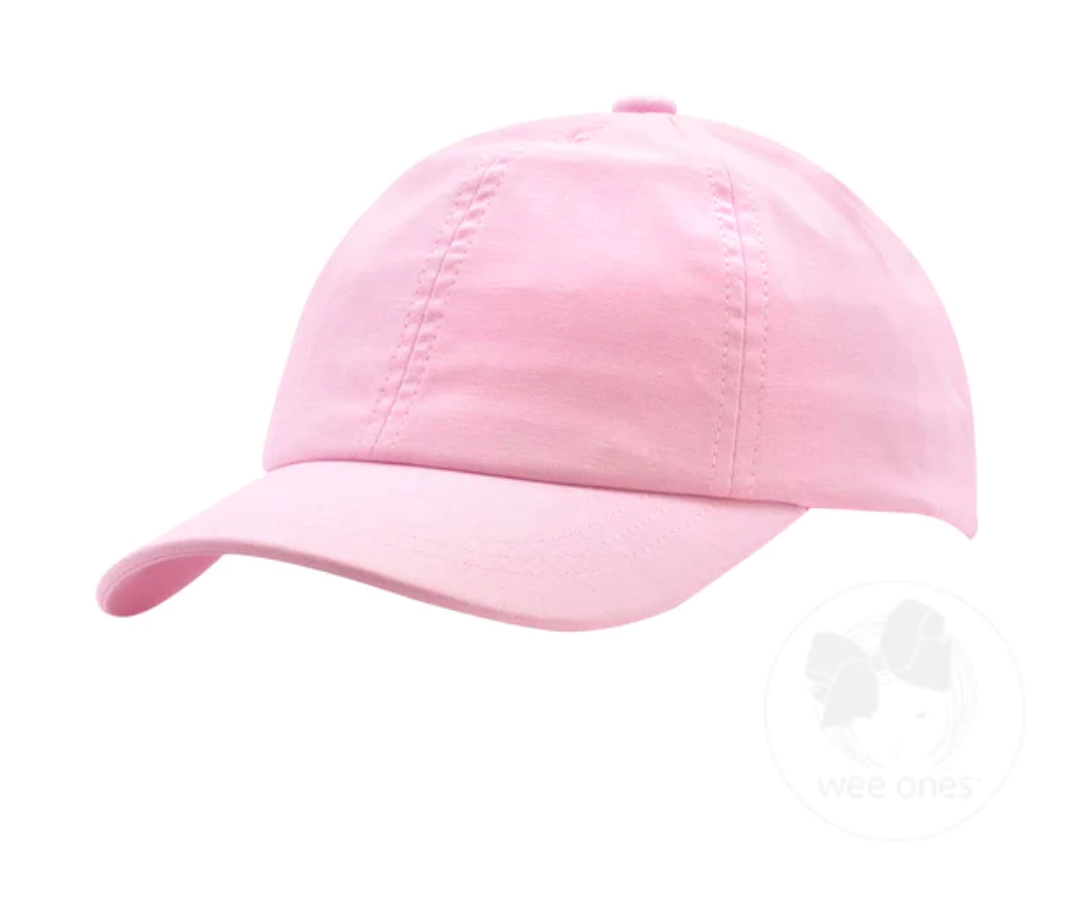 Chambray Ball Cap - Pink