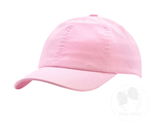 Chambray Ball Cap - Pink