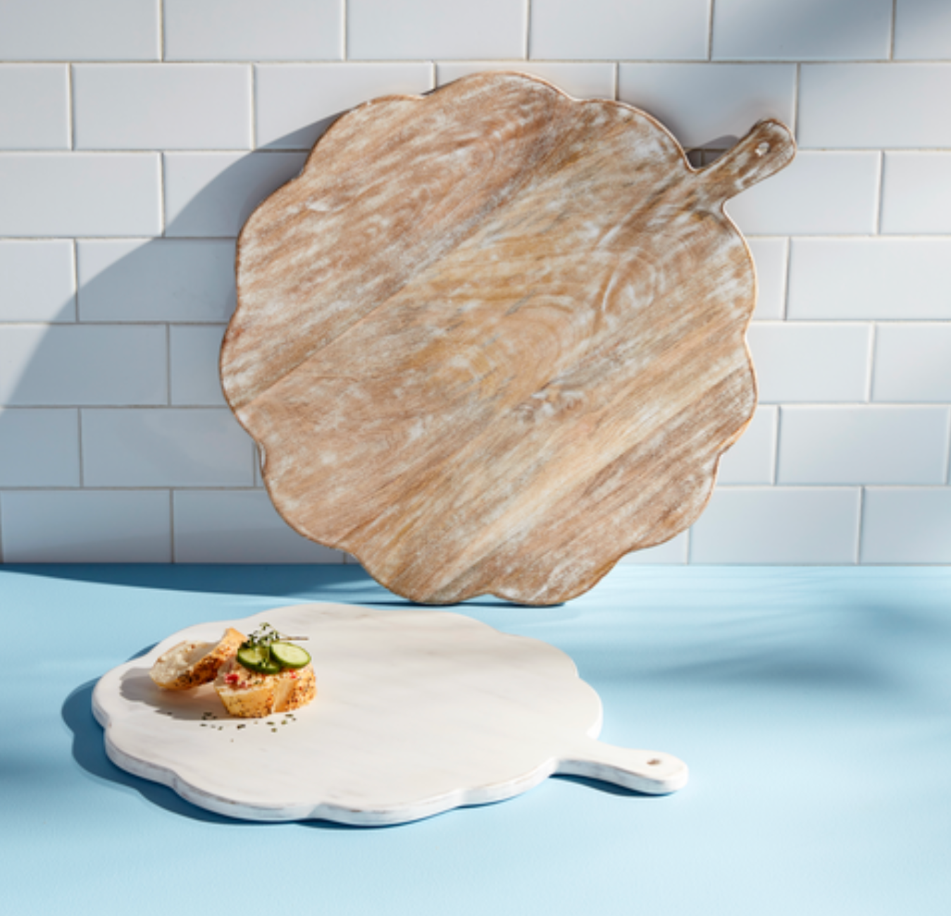 Small Scalloped Wood Board