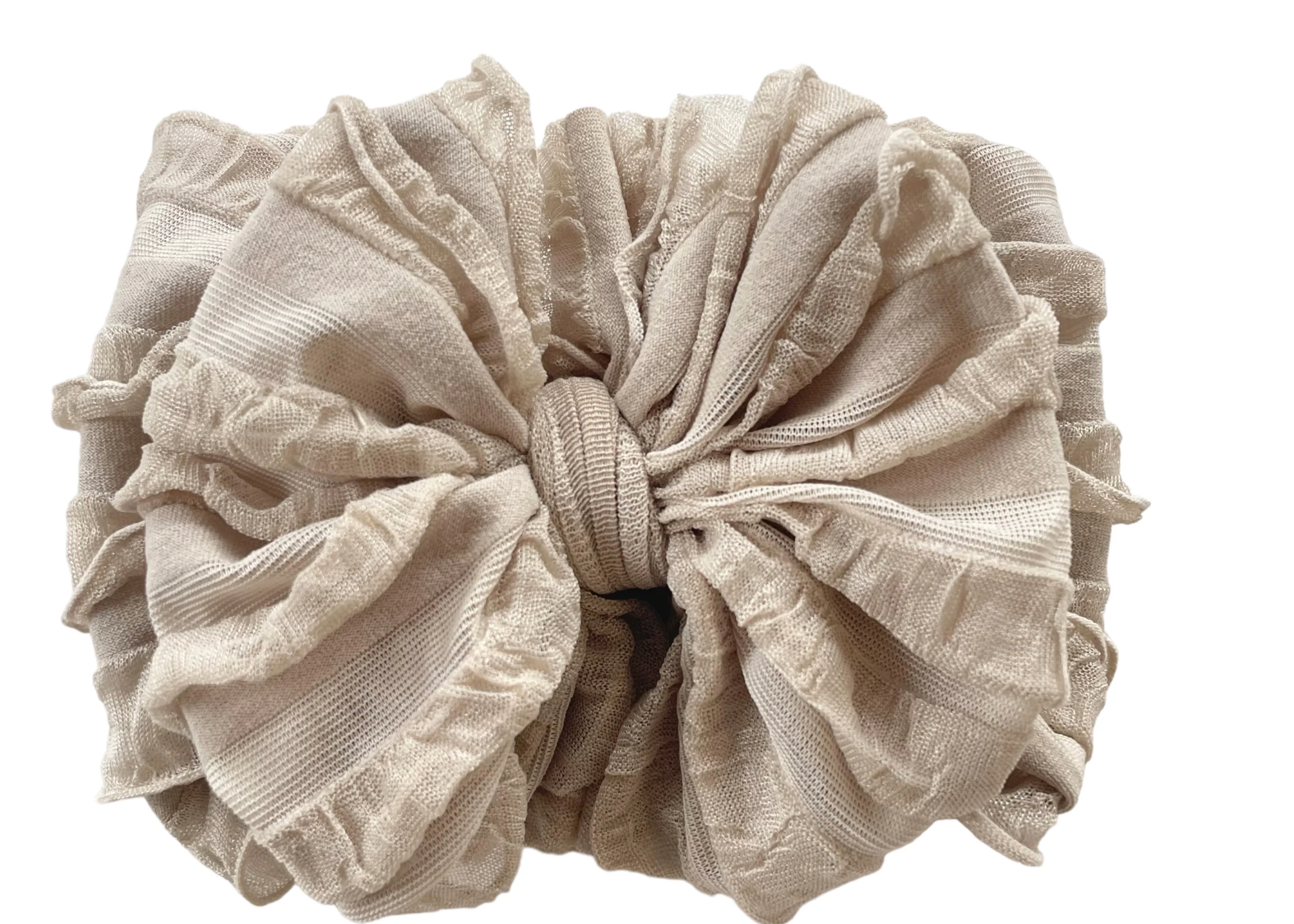 Ruffled Headband - Champagne