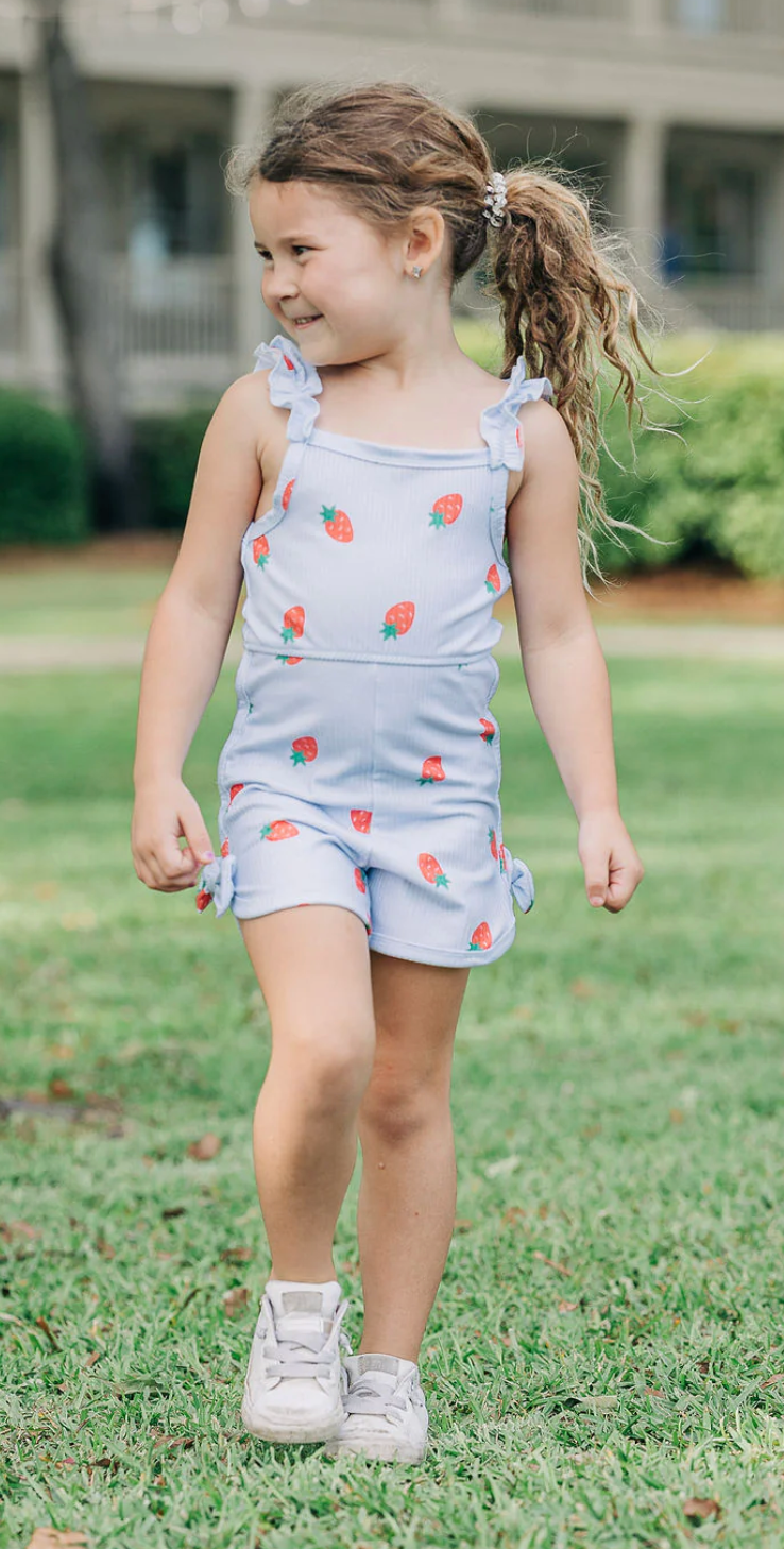 Strawberry Bow Romper