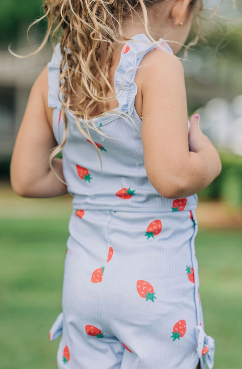 Strawberry Bow Romper