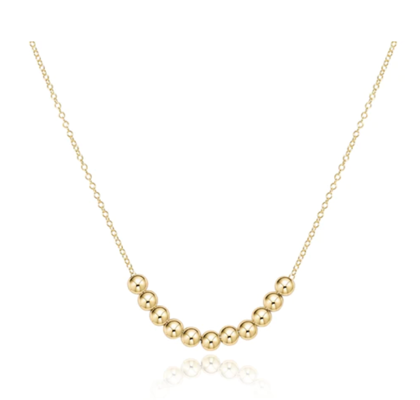 16" Necklace Gold-Classic Beaded Bliss