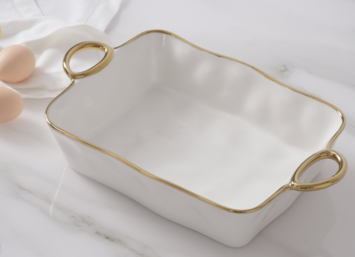 Rectangular Baker w/ Handles -Portofino