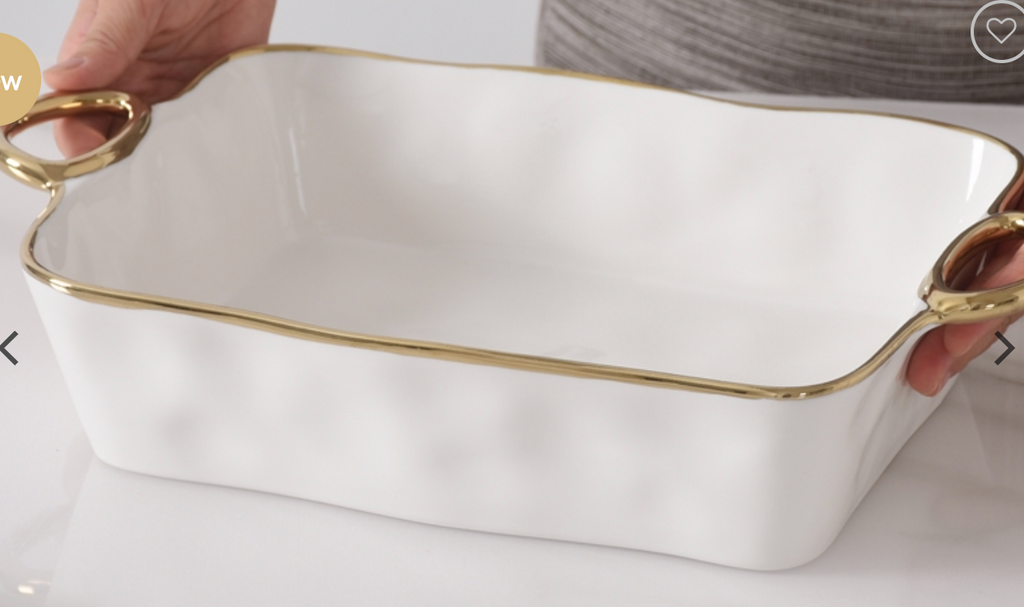 Rectangular Baker w/ Handles -Portofino