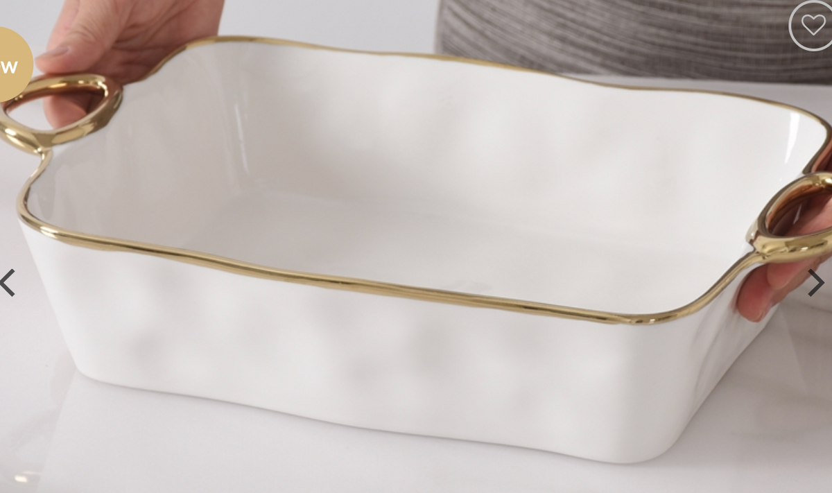 Rectangular Baker w/ Handles -Portofino