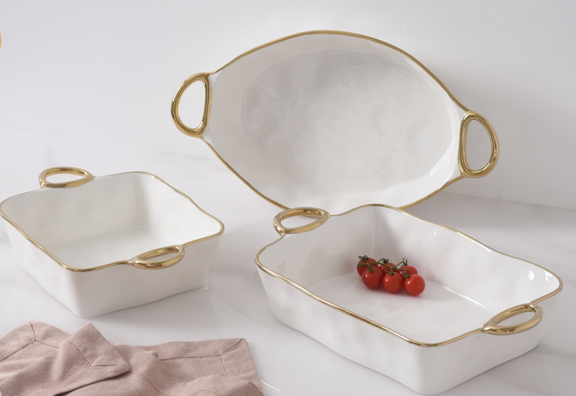 Rectangular Baker w/ Handles -Portofino