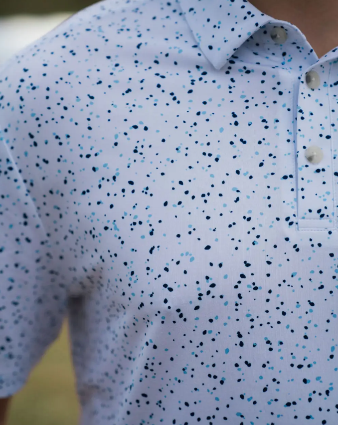 Performance Polo-White Speckled