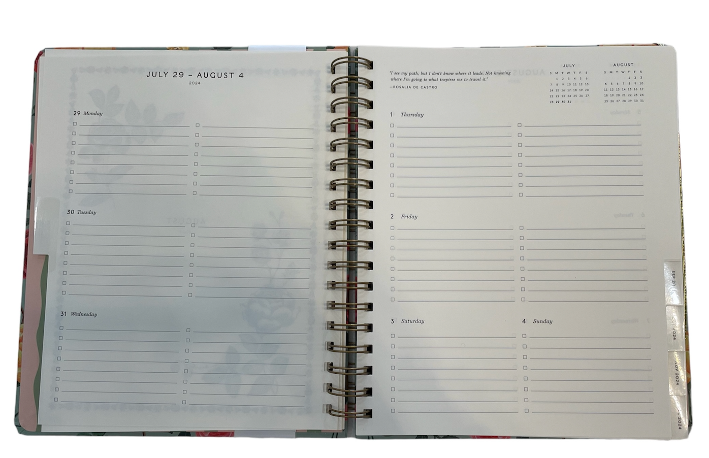 Roses Monthly Planner