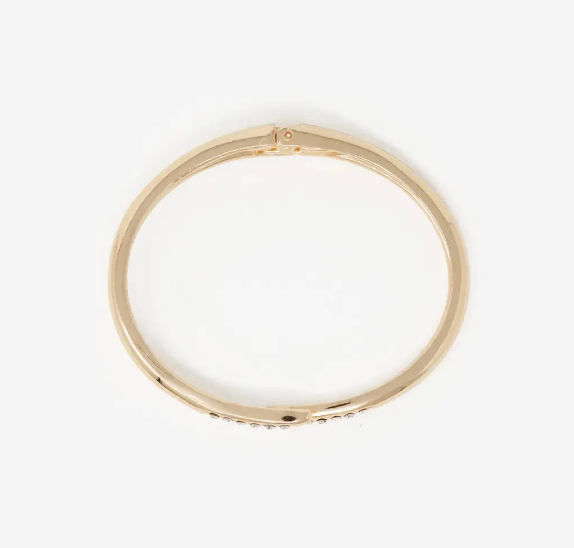 Twist Hinge Bracelet- Gold