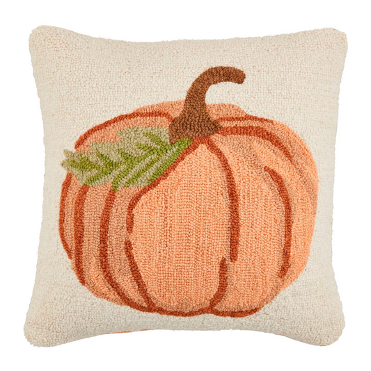 Square Pumpkin Wool Pillow