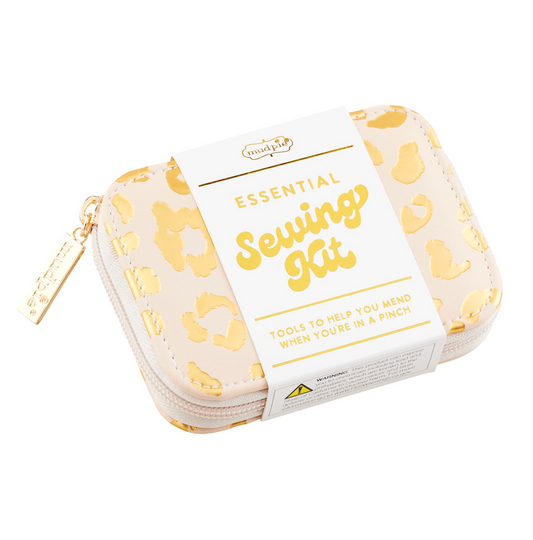 Sewing Kit - Cream Leopard