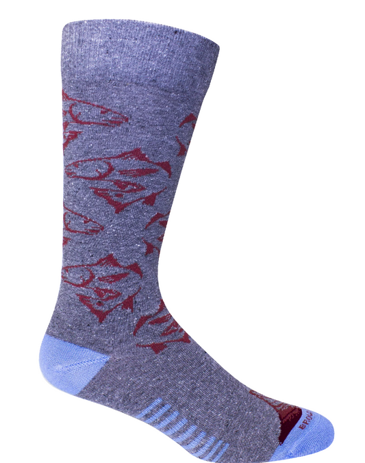 Men's Socks -Red Fish