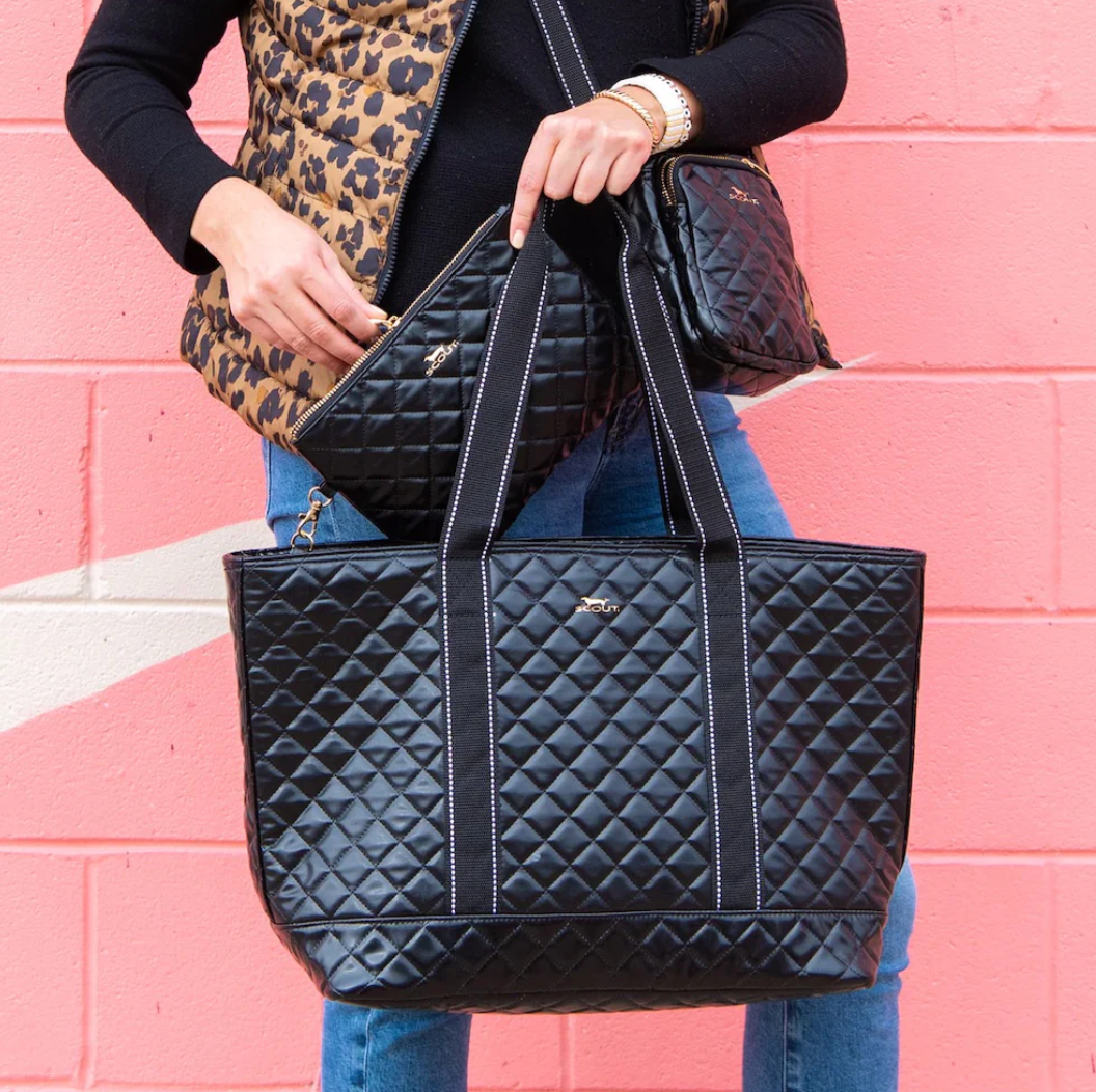 Joyride Shoulder Bag - Black Quilted