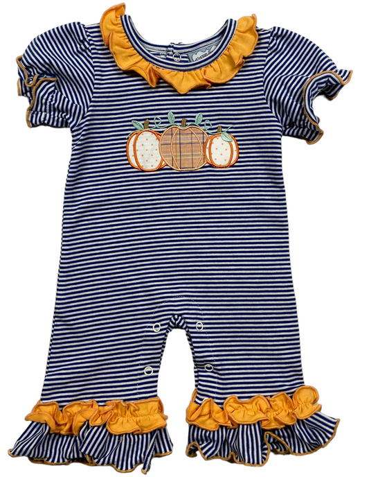 Pumpkin Girls Romper