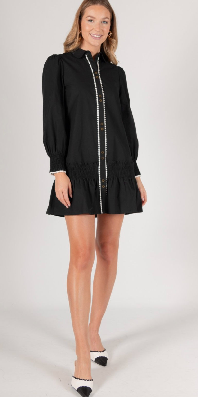 Poplin Button Up Dress