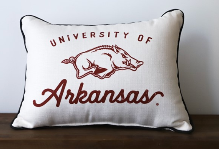 Vintage U of A pillow