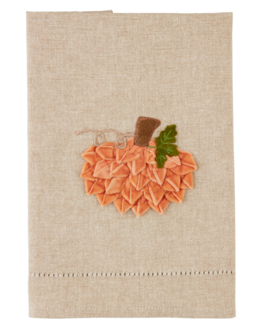 Orange Velvet Pumpkin Towel