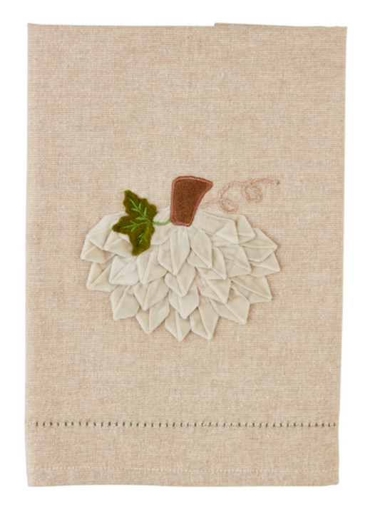 Cream Velvet Pumpkin Towel