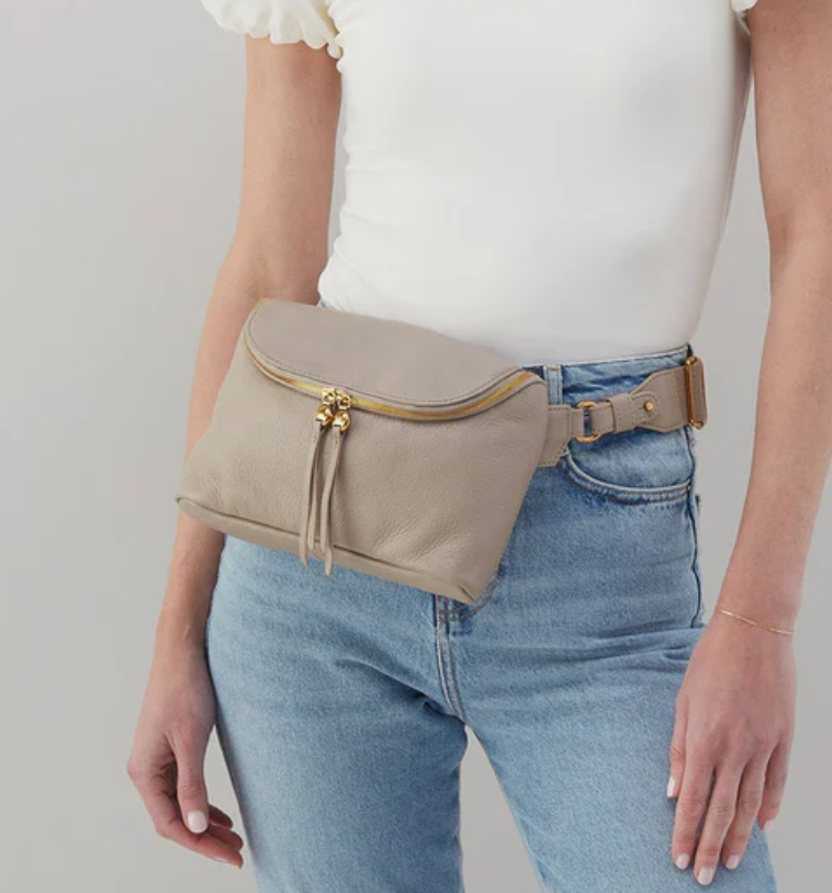 Taupe Fern Large Belt Bag-Hobo