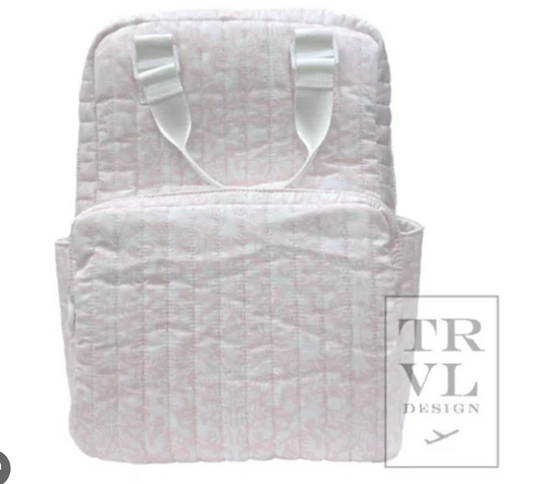 All You Need Quilted Pink Backpack