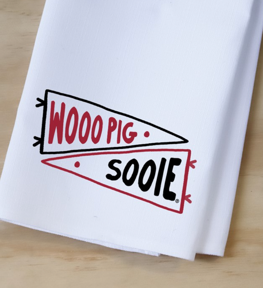 Woo Pig Sooie Pennant Tea Towel